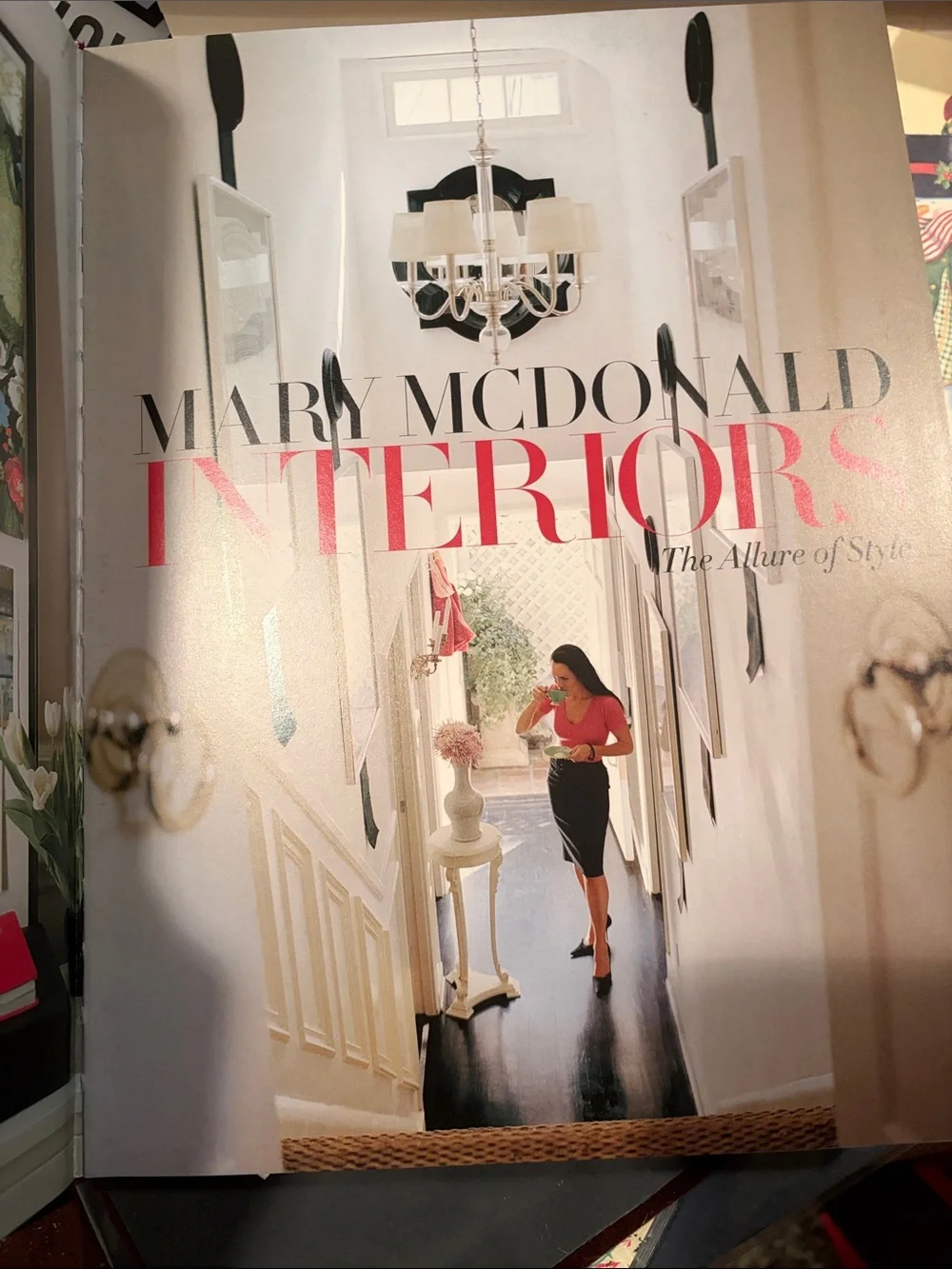 Interiors Book Cover - Pink and Black